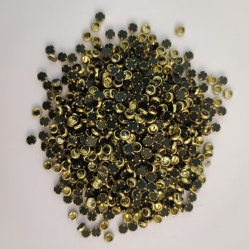Kundan Stone - Gold Round Small