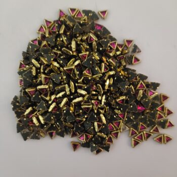 Kundan Stone - Pink Triangle