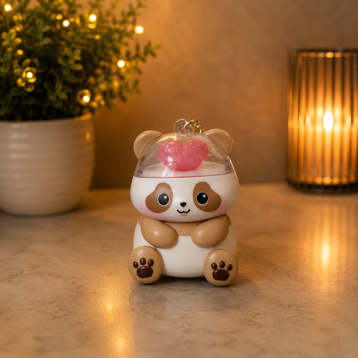 Panda Keychain Sandal Color1