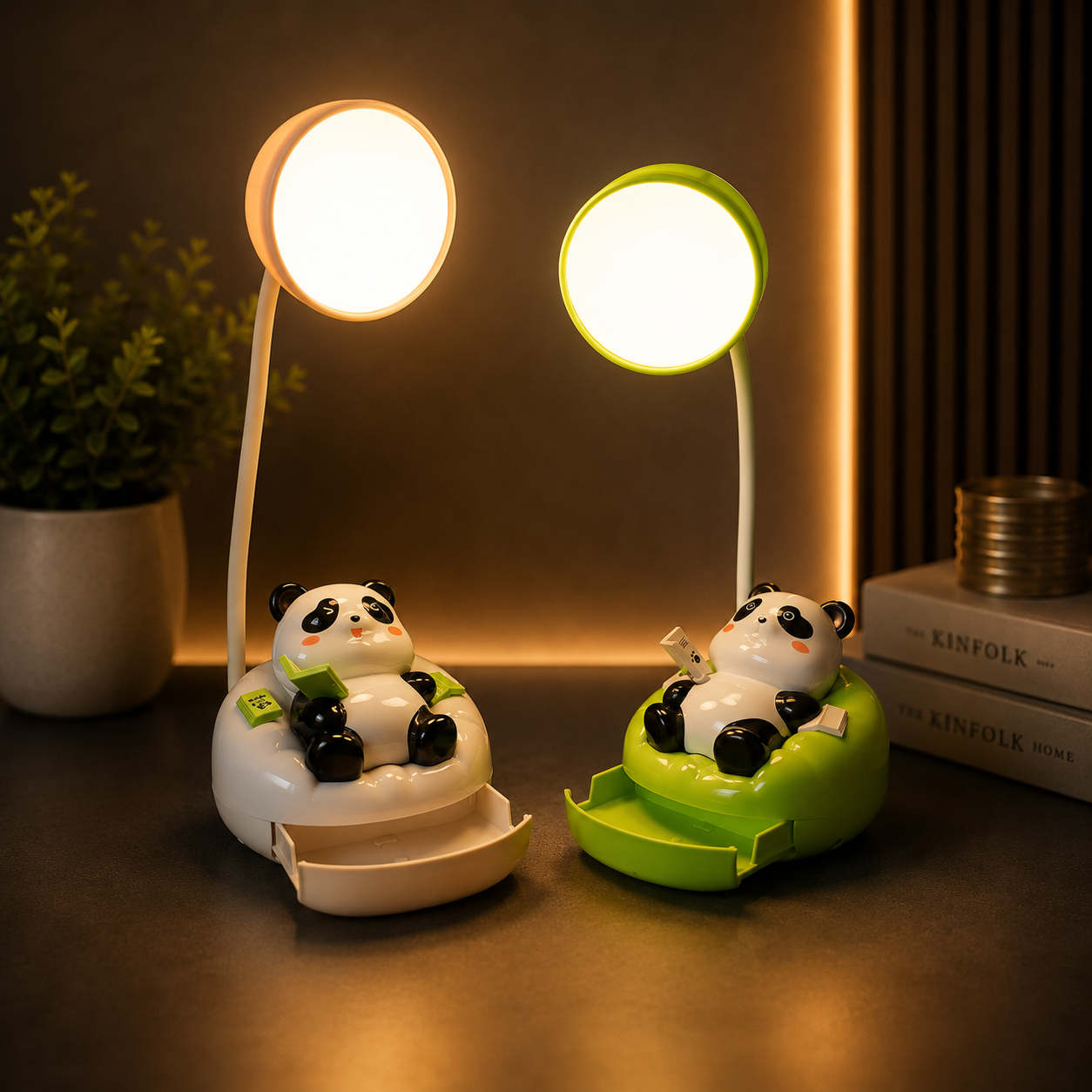 Panda Table Lamp with Mobile Holder